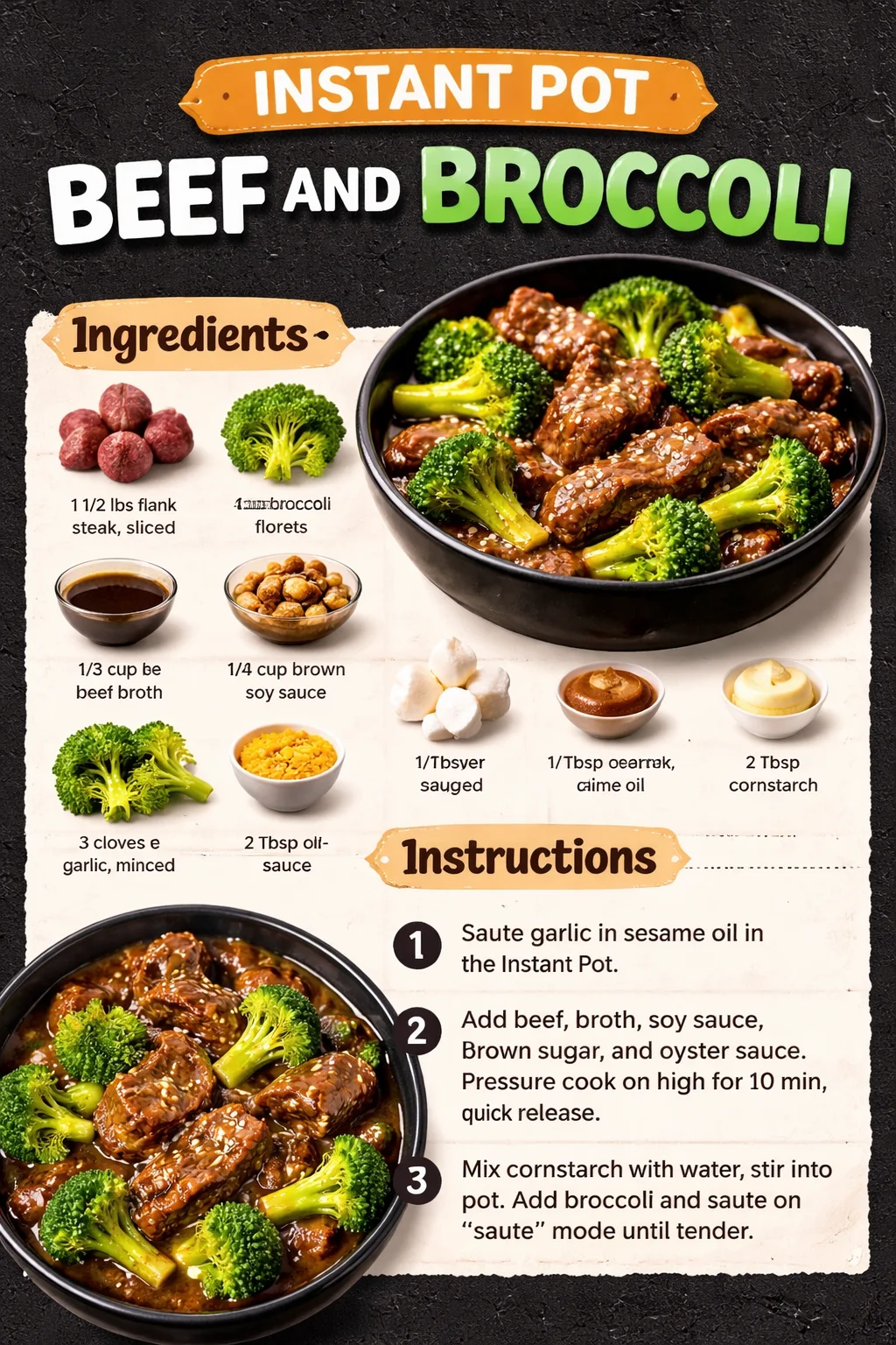 Instant Pot Beef and Broccoli