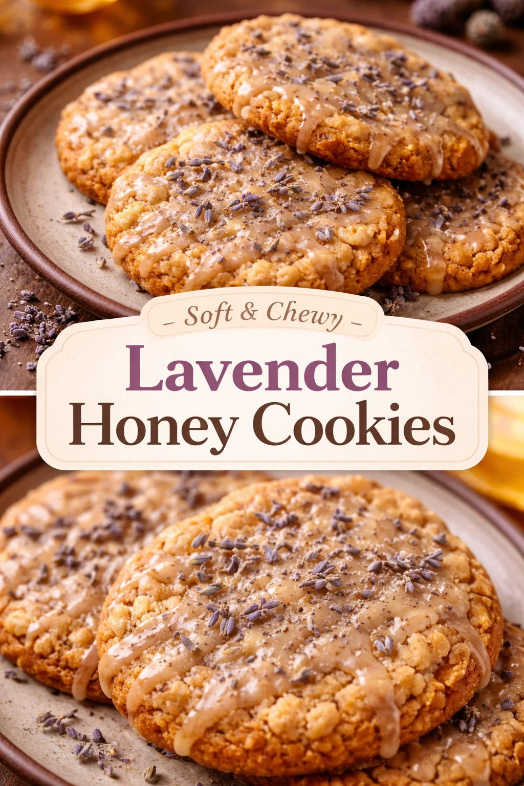 Lavender Honey Crunch Cookies