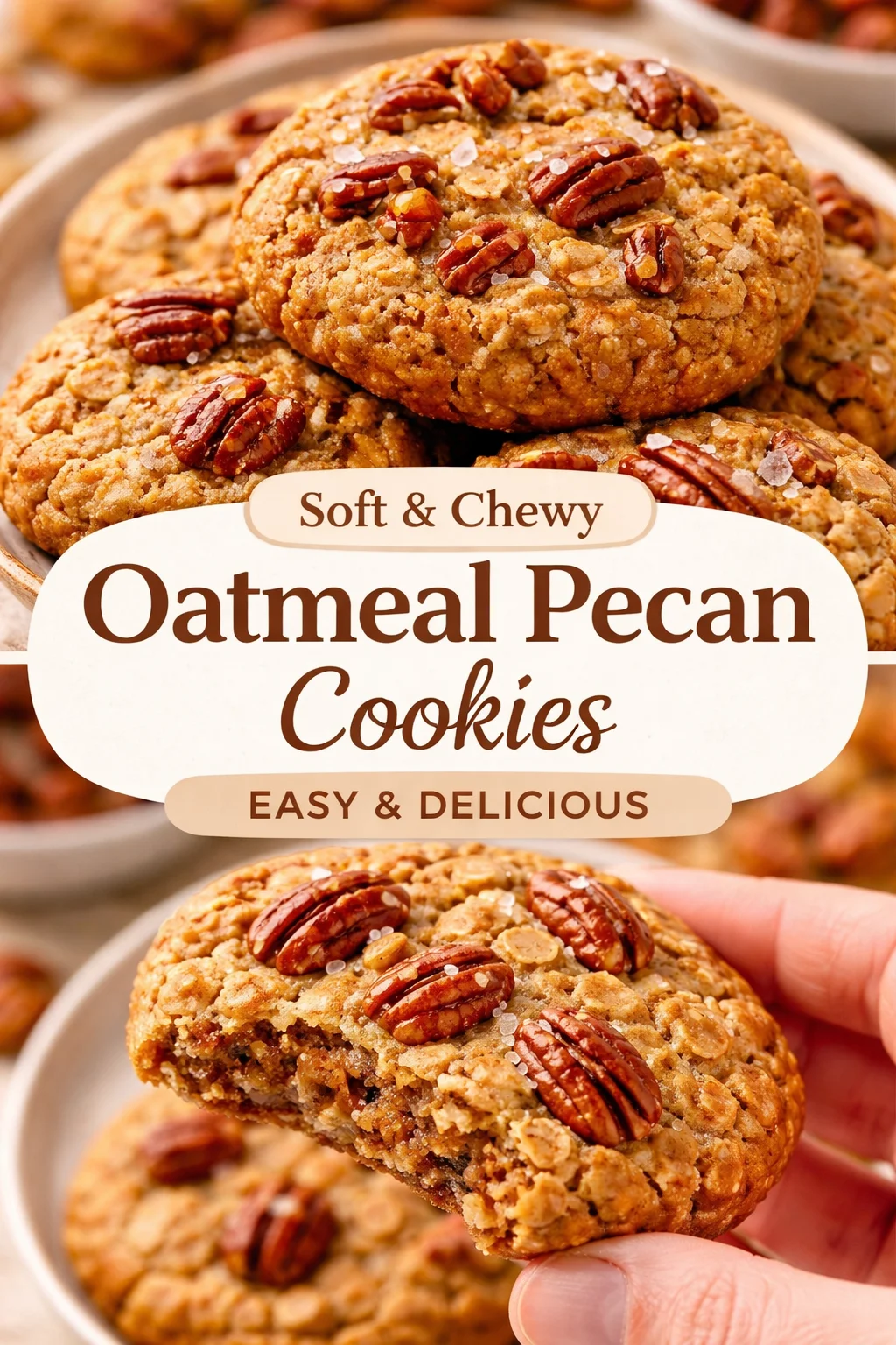 Maple Pecan Oatmeal Cookies