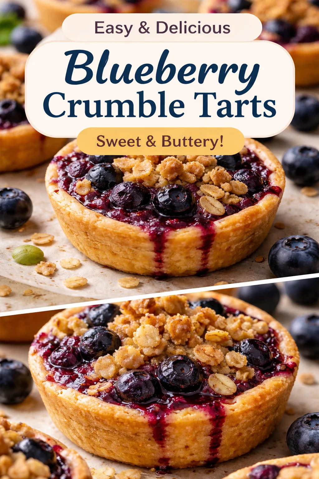 Mini Blueberry Crumble