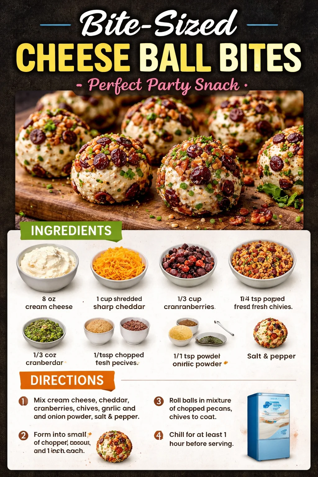 Mini Cheese Ball Bites