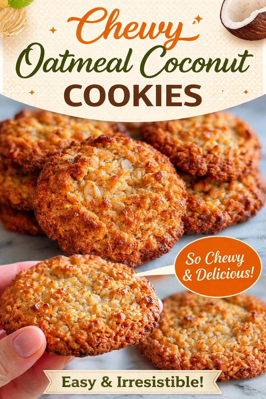 Oatmeal Coconut Ranger Cookies
