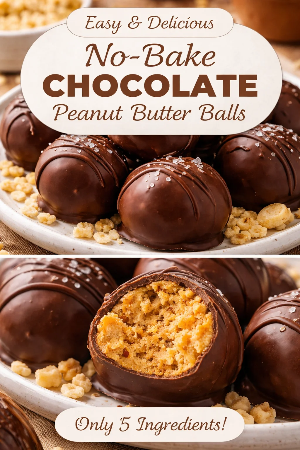 Peanut Butter Balls with Rice Krispies