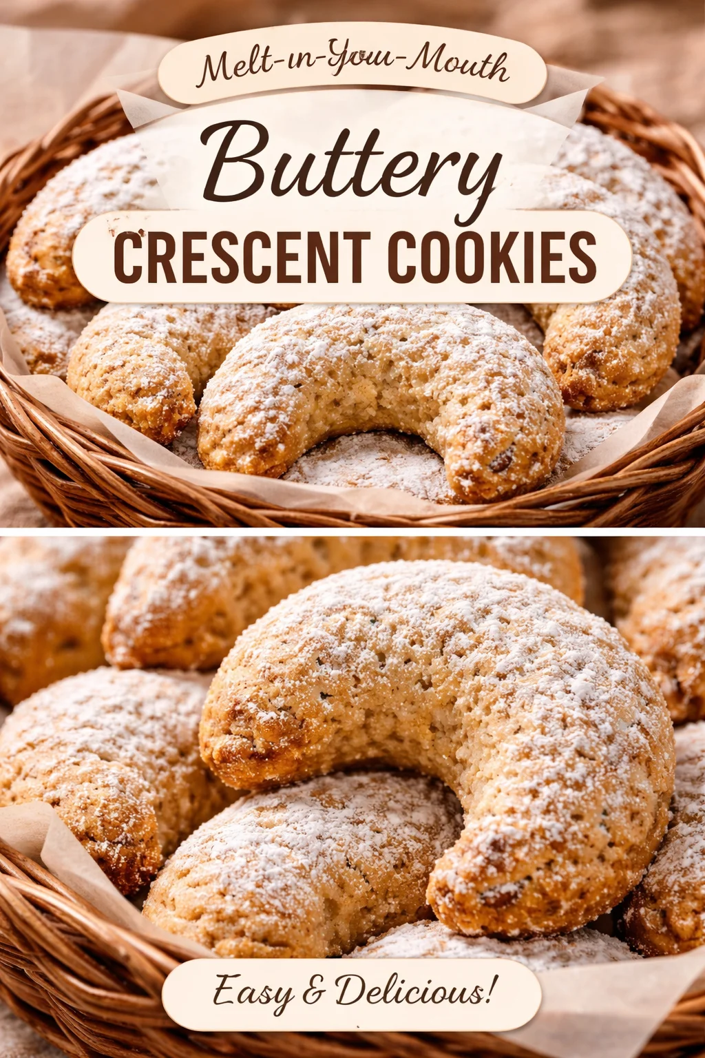 Pecan Crescent Cookies