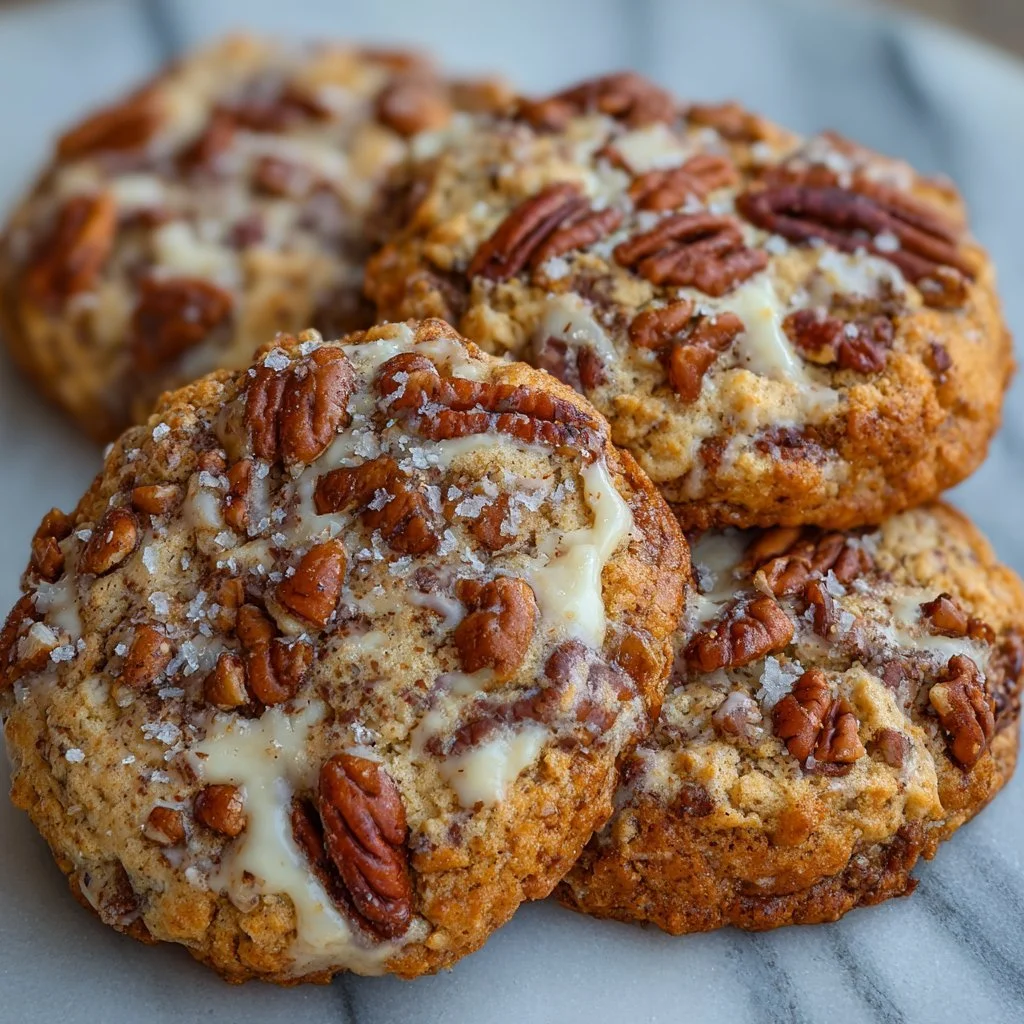 Delicious Pecan Icebox Cookies on a plate, ready to be enjoyed.