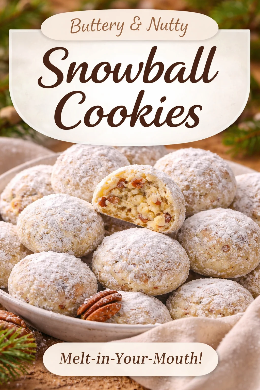 Pecan Snowball Cookies
