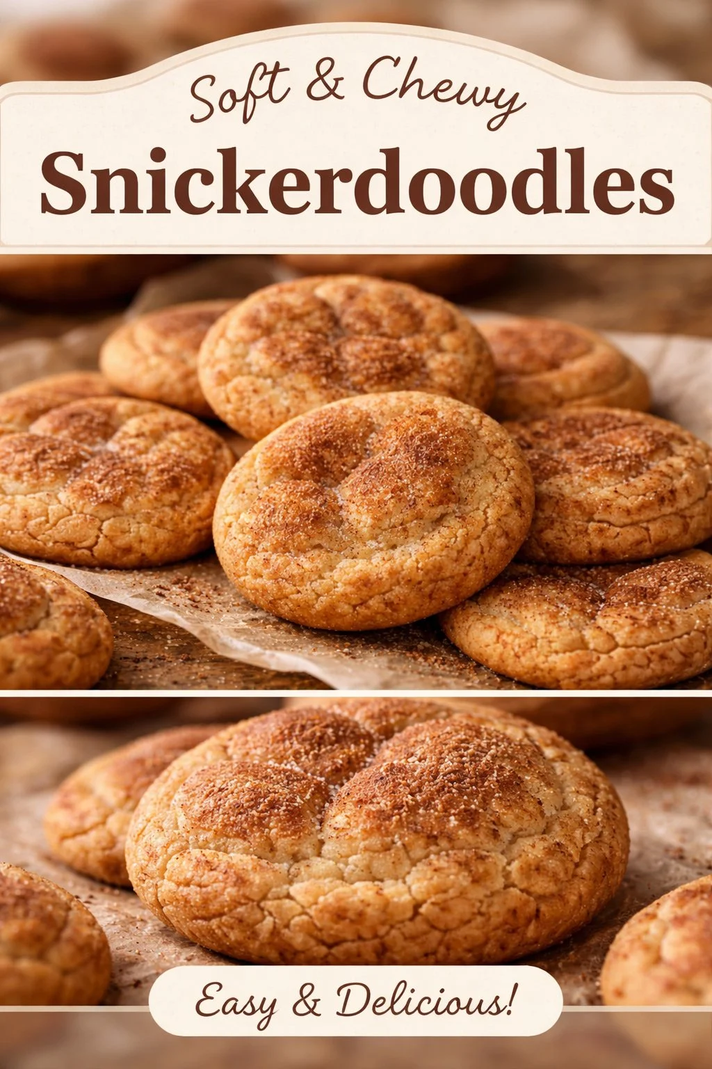 Perfect Snickerdoodle Cookies