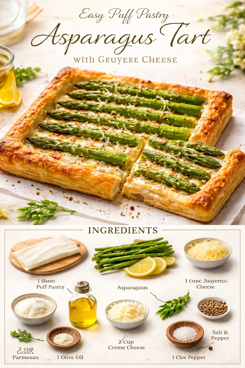Puff Pastry Asparagus Tart