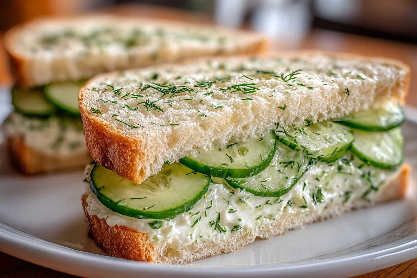 Quick cucumber salad sandwiches for a refreshing meal