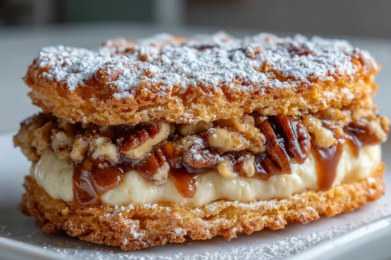 Freshly baked Sand Tarts decorated with powdered sugar