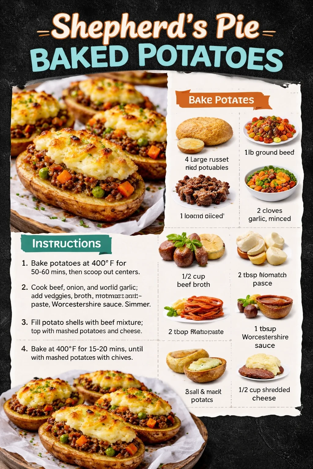 Shepherd’s Pie Baked Potatoes