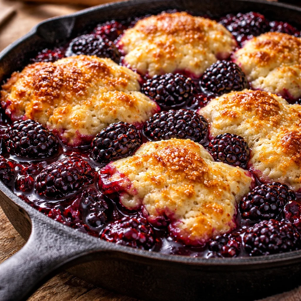 Skillet Blackberry Cobbler