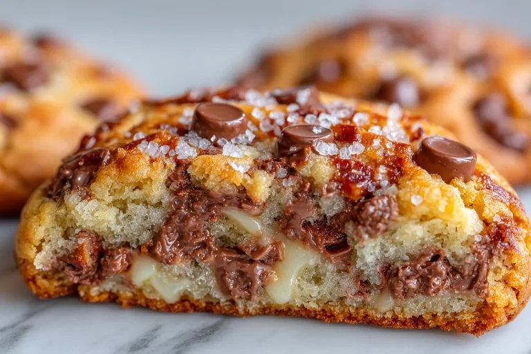Delicious homemade Skor Cookies with chocolate and toffee bits