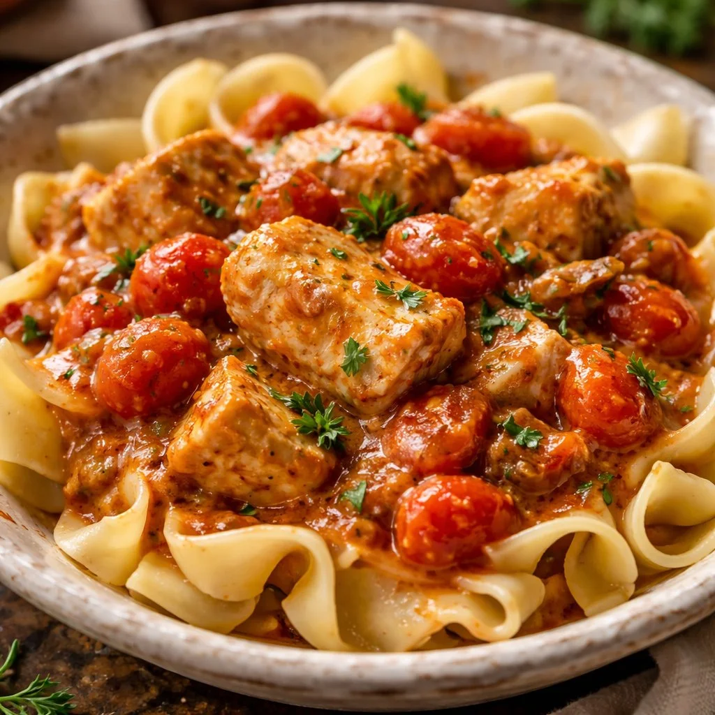 Slow Cooker Chicken Paprikash