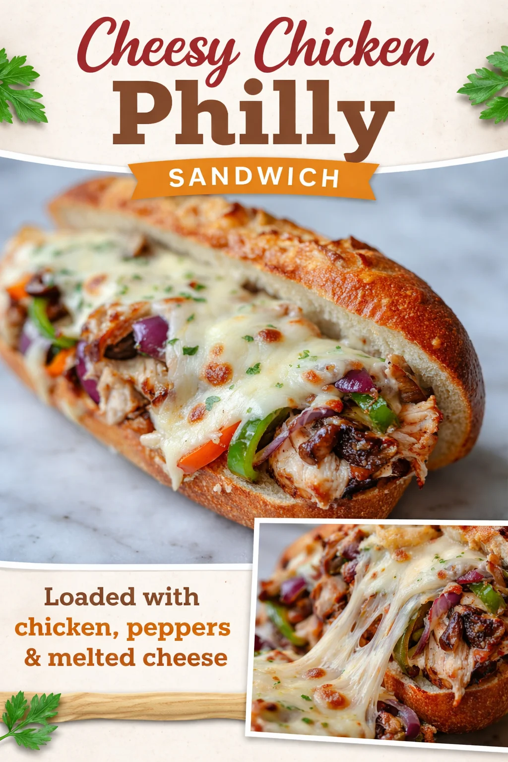 Slow-Cooker Chicken Philly