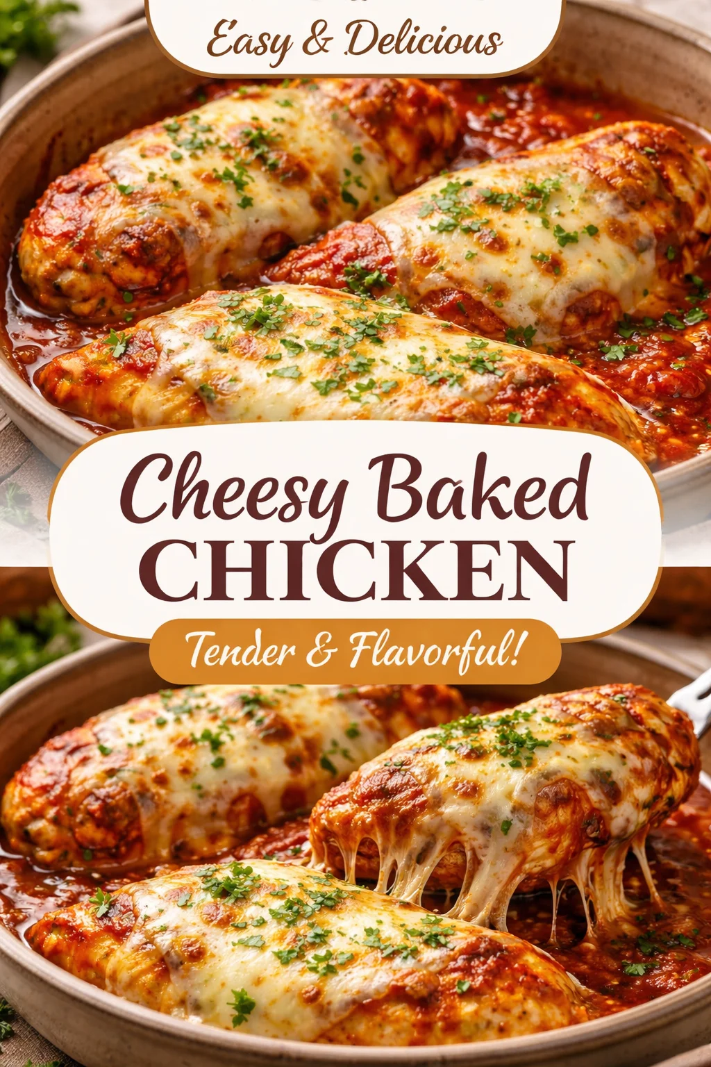 Slow Cooker Chicken with Marinara and Mozzarella