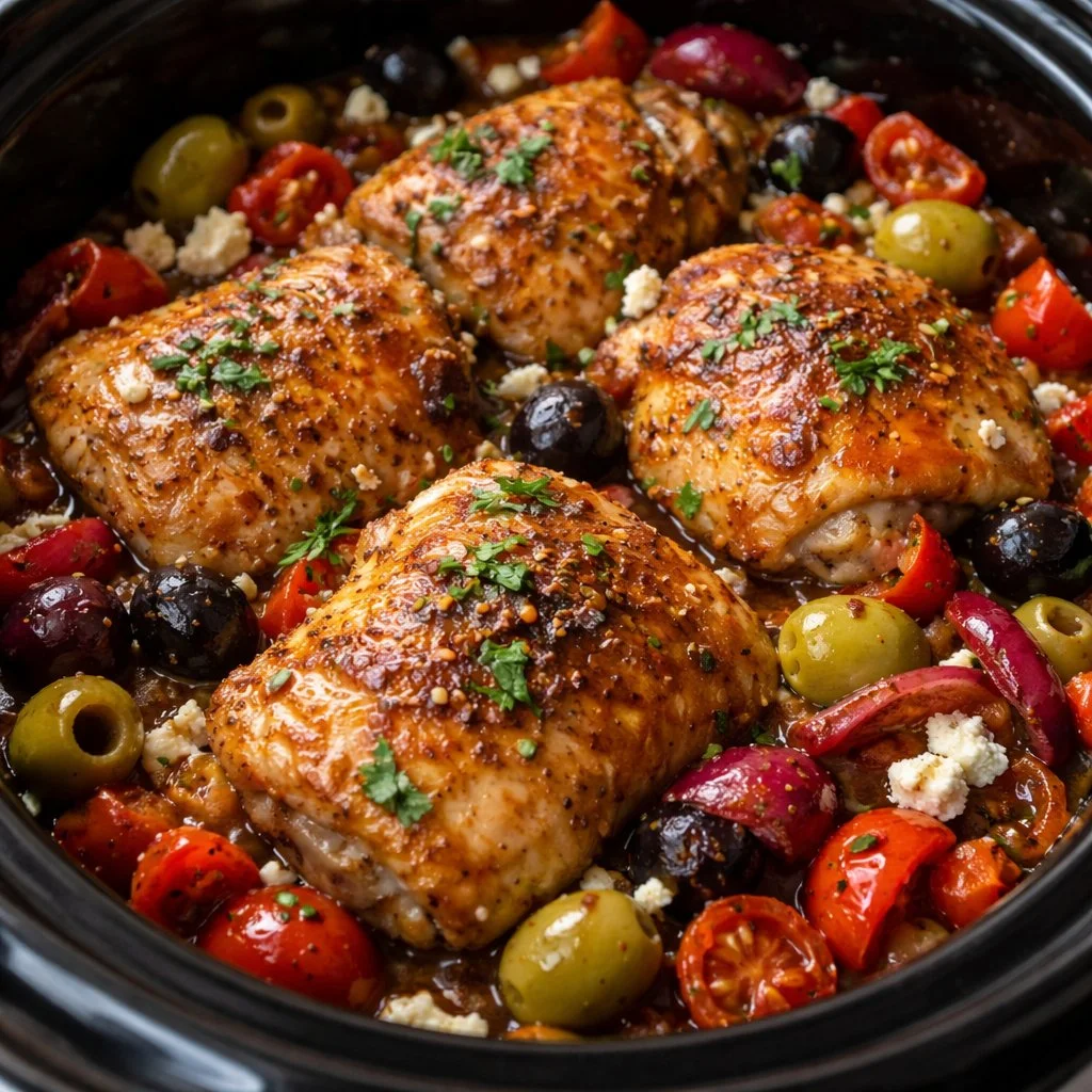 Slow-Cooker Greek Chicken