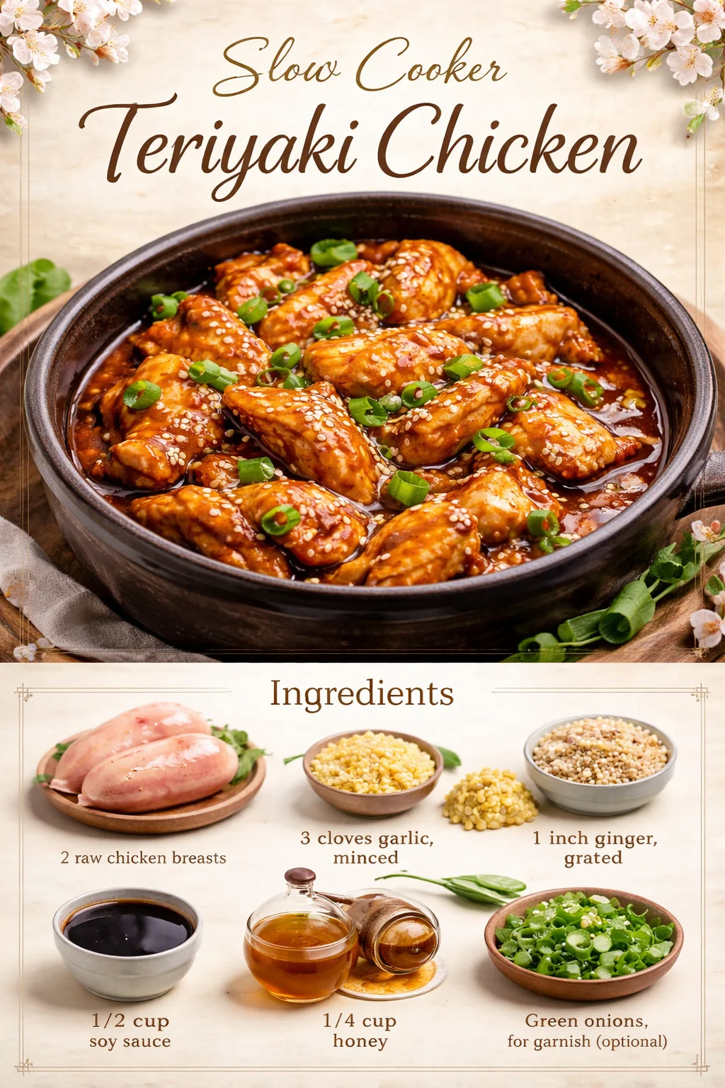 Slow Cooker Teriyaki Chicken