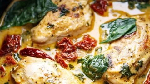 Slow Cooker Tuscan Chicken