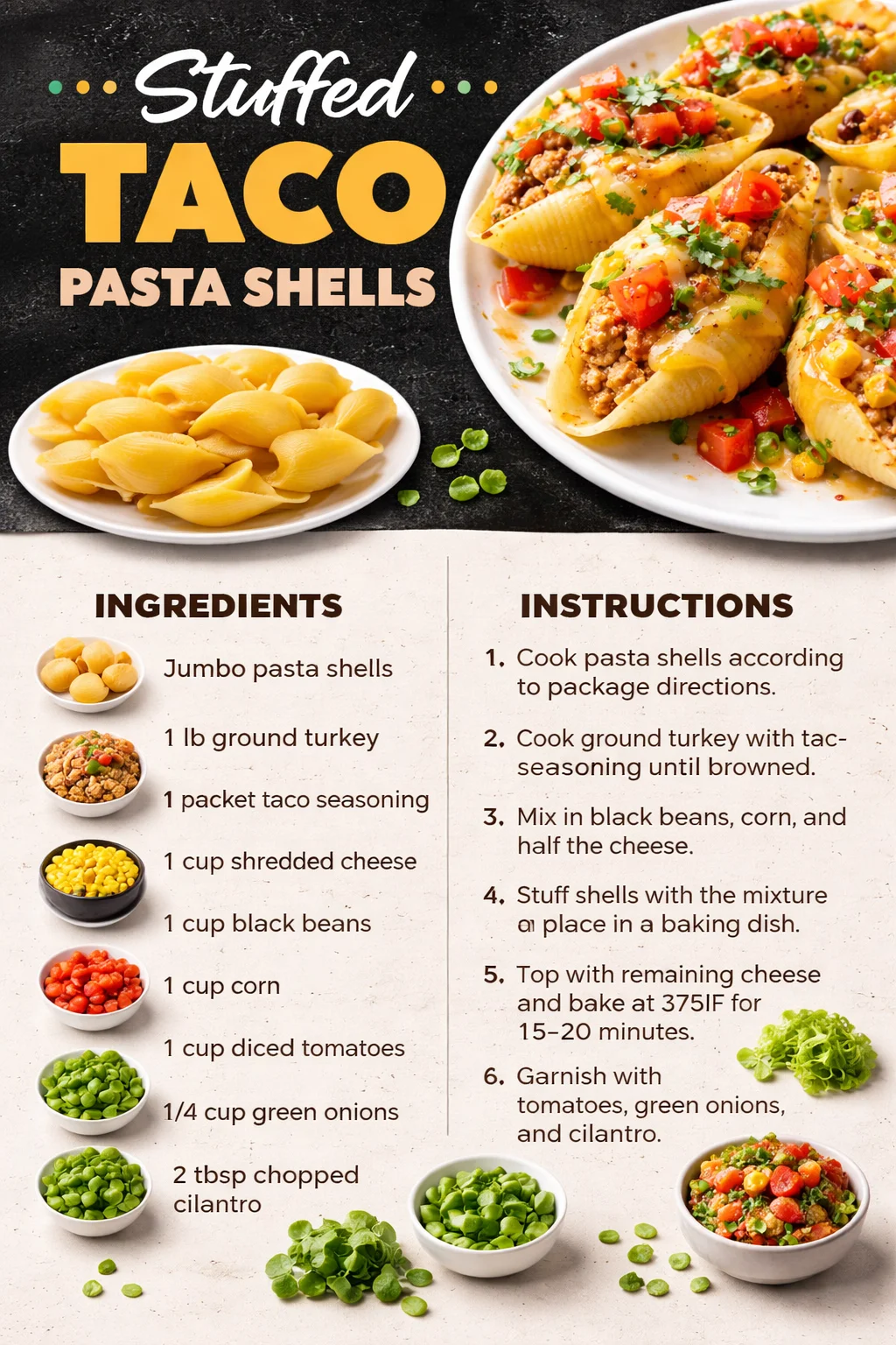 Stuffed Taco Pasta Shells