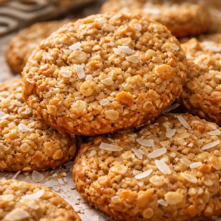 Sugar-free coconut oatmeal cookies on a plate