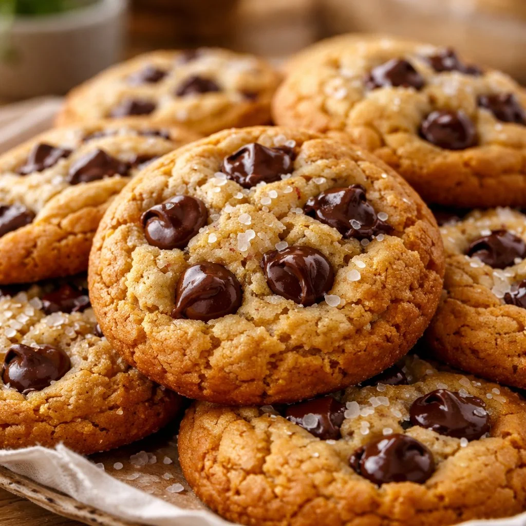 Delicious almond flour coconut sugar cookies on a plate