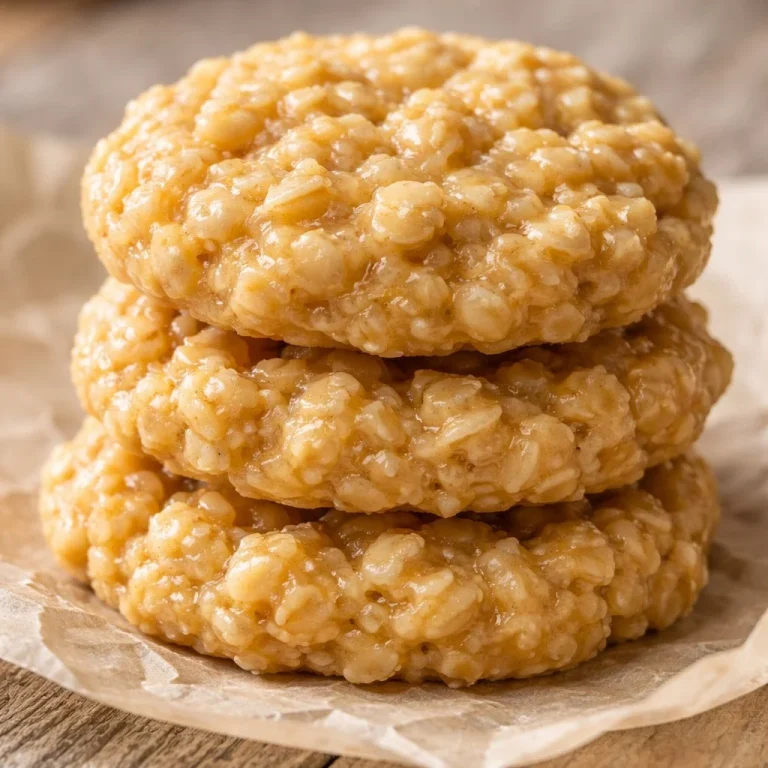 Plate of delicious Vanilla No-Bake Cookies ready to enjoy.