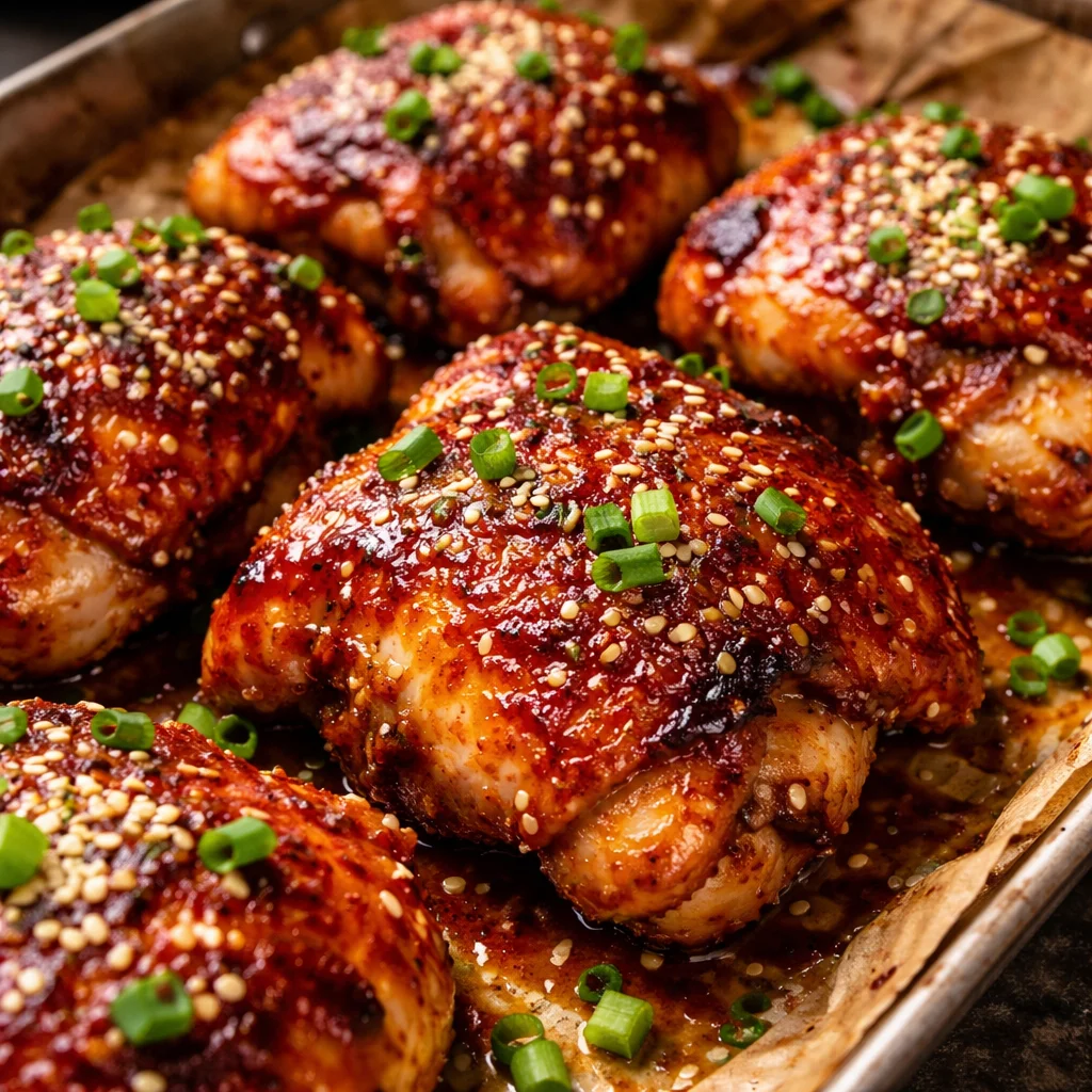 Gochujang Miso Chicken Thighs