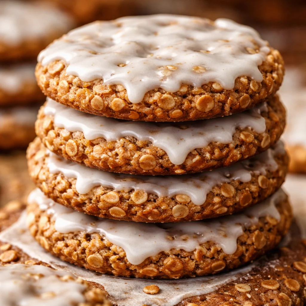 Iced Oatmeal Cookies