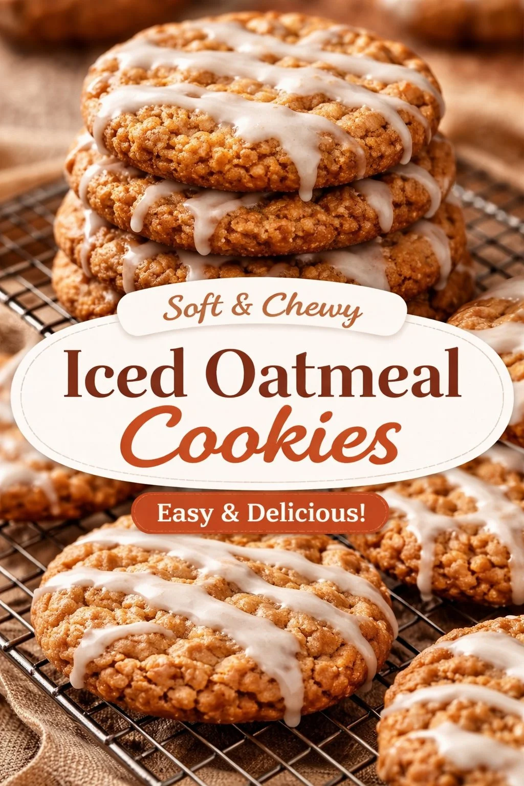 Iced Oatmeal Cookies