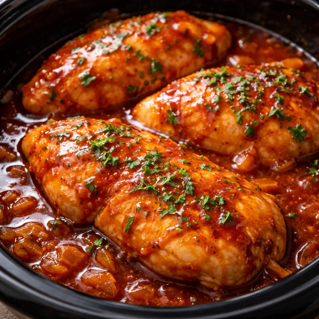 Slow Cooker Catalina Chicken