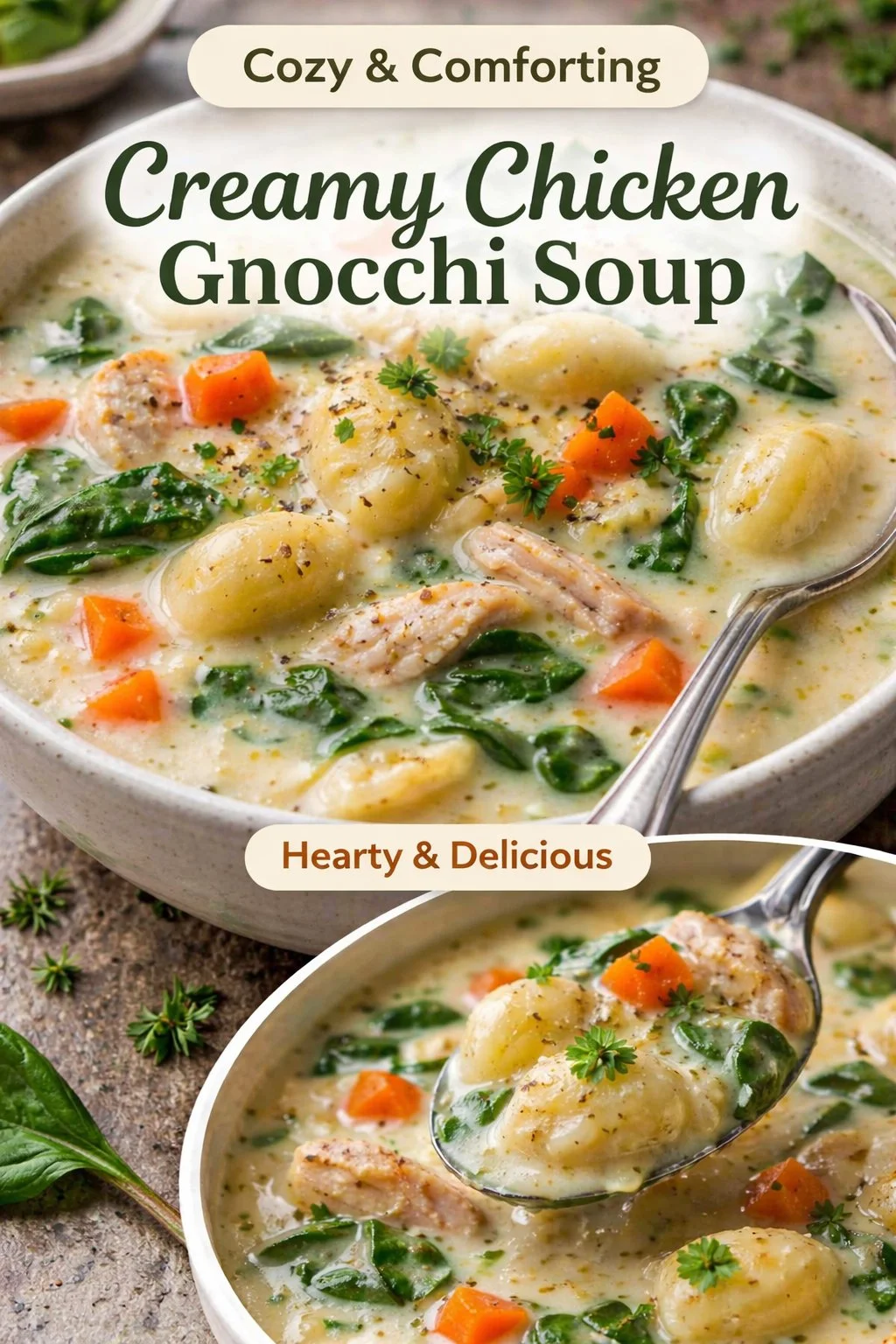 Slow Cooker Chicken Gnocchi Soup