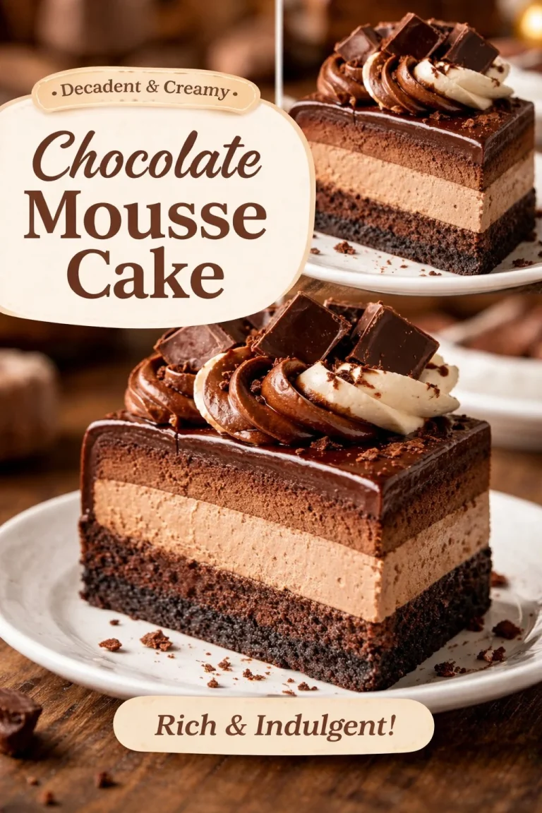 Delicious triple chocolate cheesecake with rich chocolate layers and creamy texture