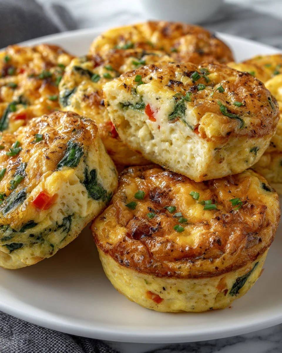 Healthy cottage cheese egg bites for a nutritious snack or breakfast.