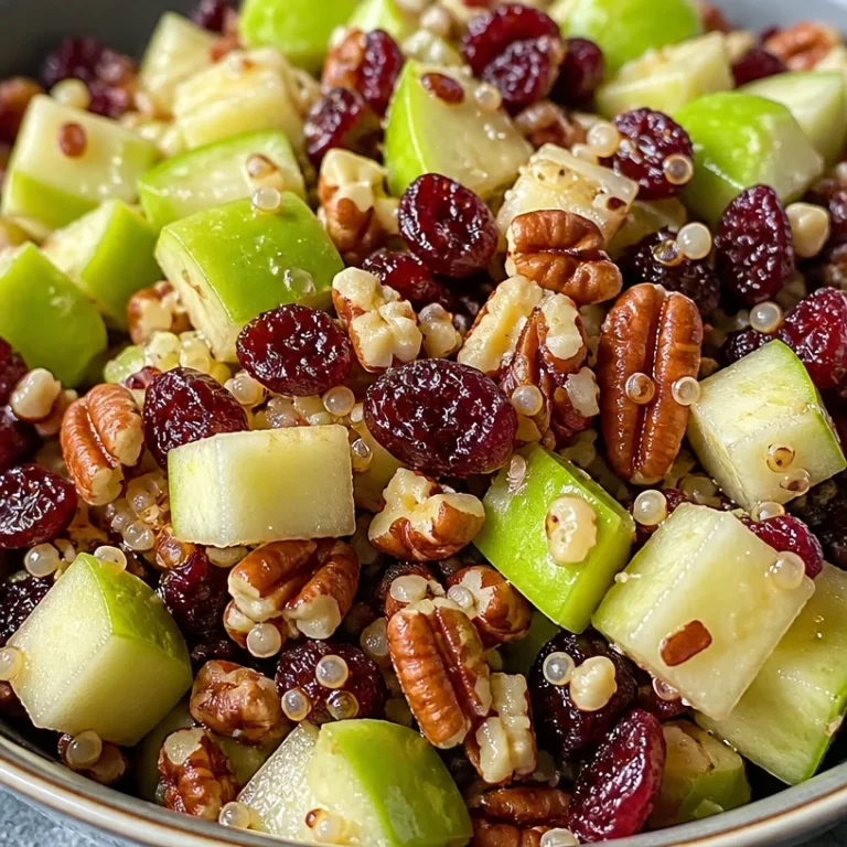 Easy apple salad with fresh ingredients and vibrant colors