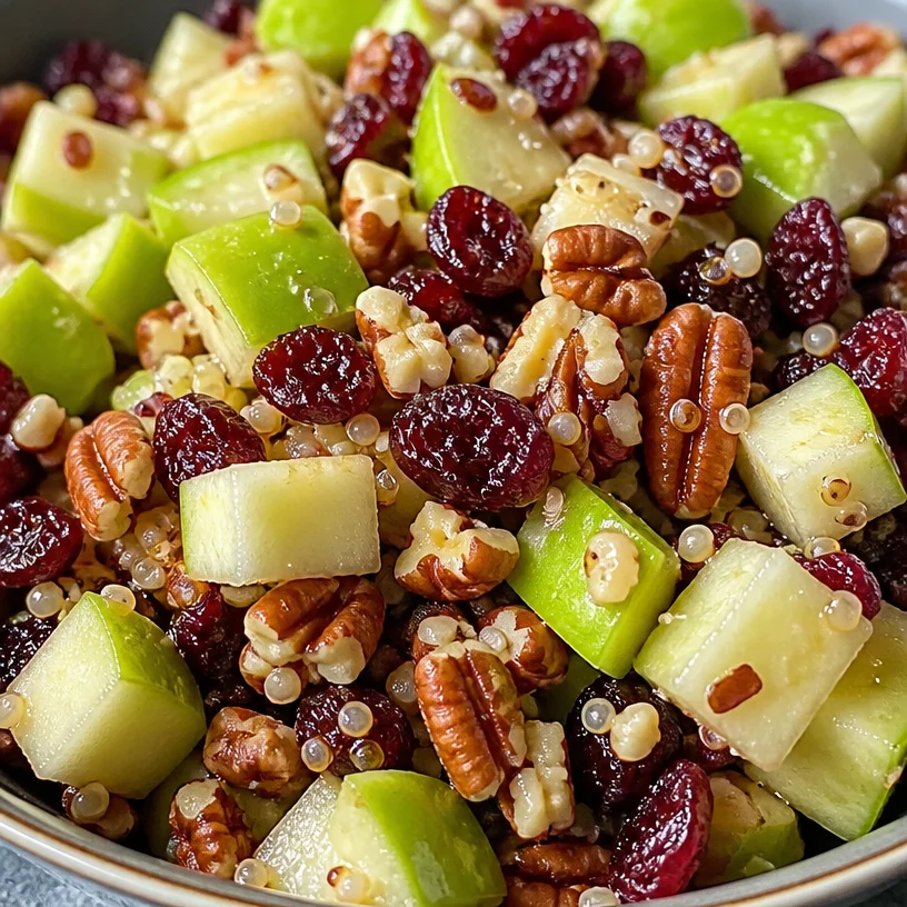 Easy apple salad with fresh ingredients and vibrant colors