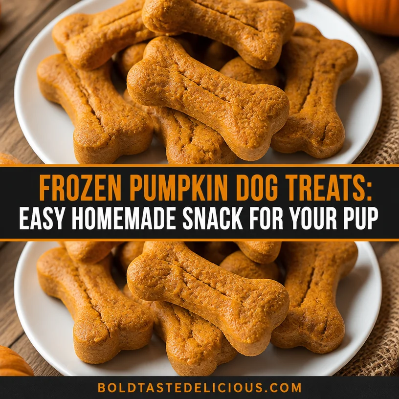 Frozen pumpkin dog treats for a healthy and tasty pet snack