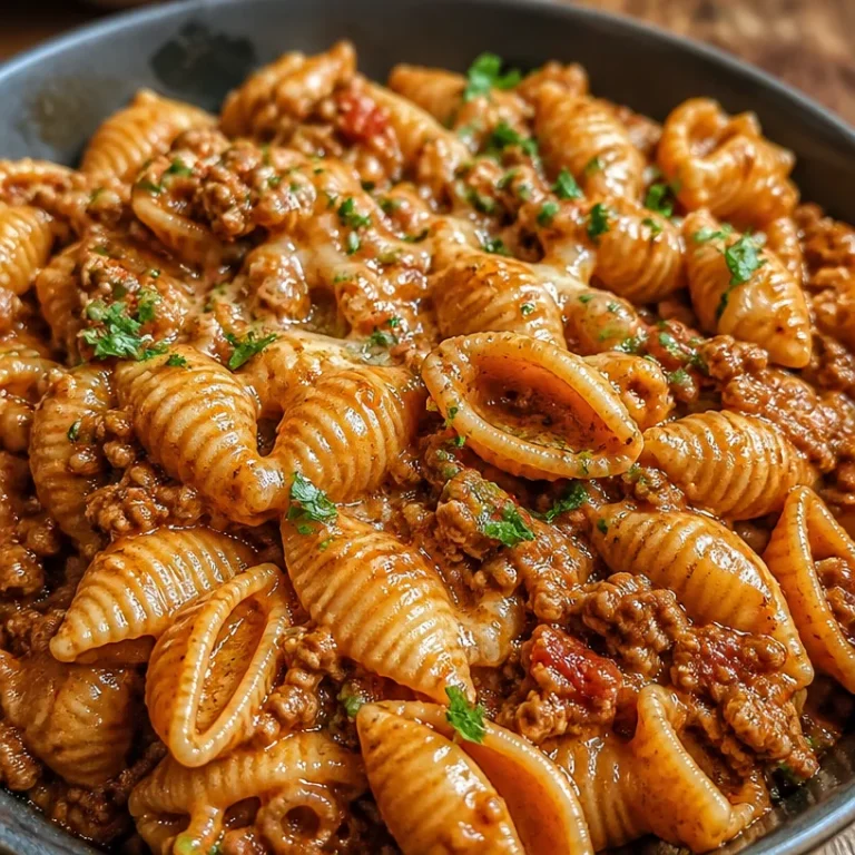 High protein taco pasta dish with vibrant ingredients and garnishes