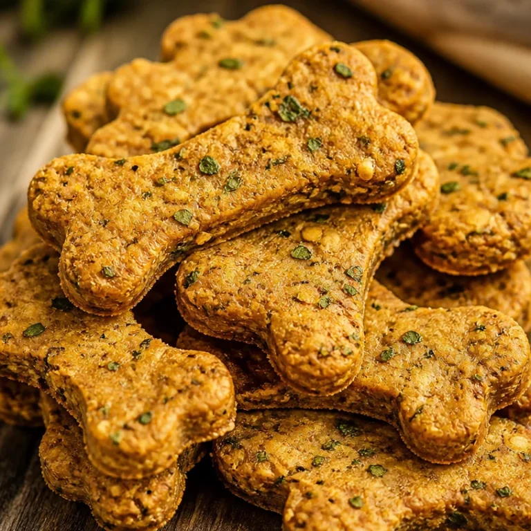 Baking homemade dog treats for a happy pup.