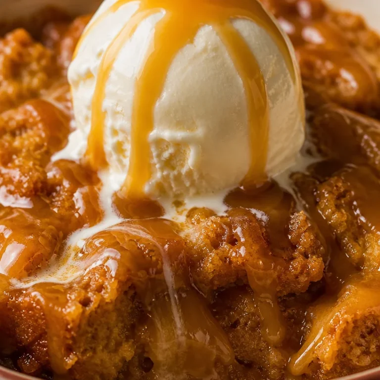 Deliciously baked pumpkin bread pudding served in a rustic dish