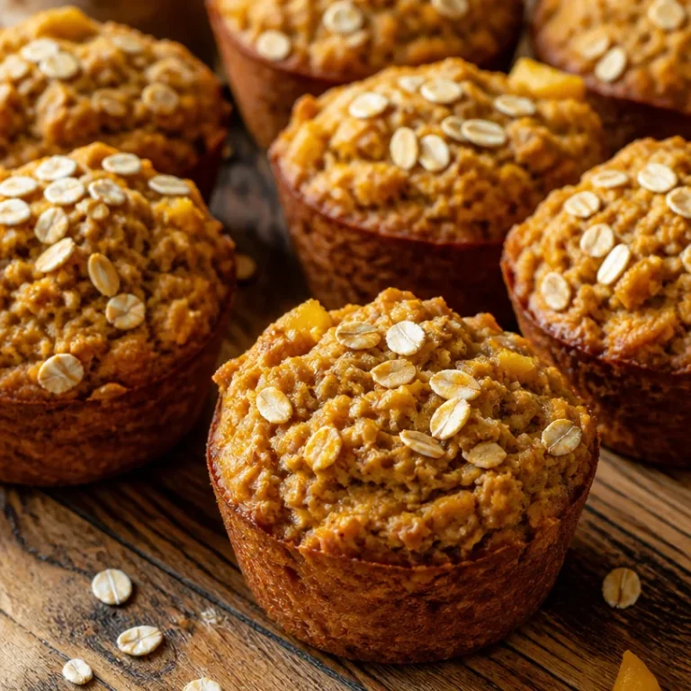 Homemade pumpkin oat dog muffins for healthy canine treats