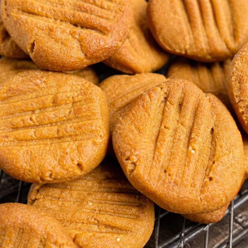 Homemade pumpkin peanut butter dog biscuits for a healthy treat
