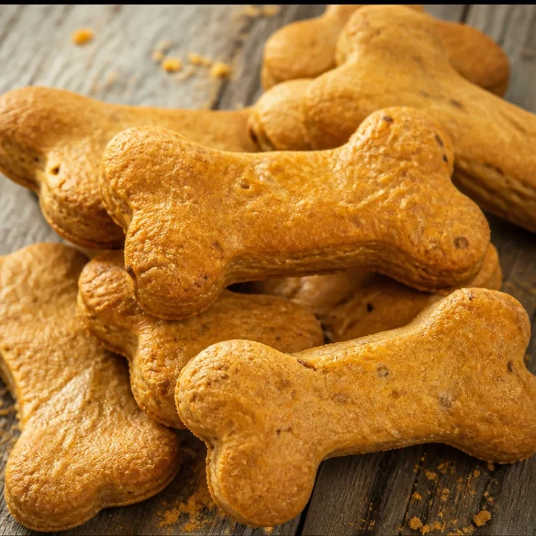 Homemade pumpkin peanut butter dog treats for healthy canine snacks