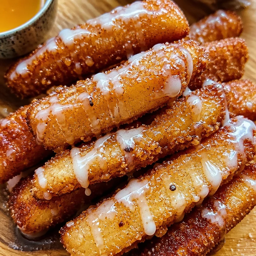 Crispy Air Fryer Apple Fries served in a bowl with cinnamon dip