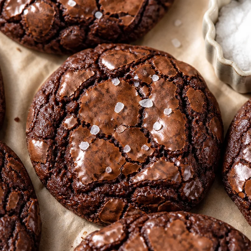 Delicious chocolate brownie cookies with a rich, soft texture
