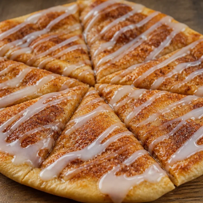 Delicious Cinnamon Pizza topped with cinnamon and sugar