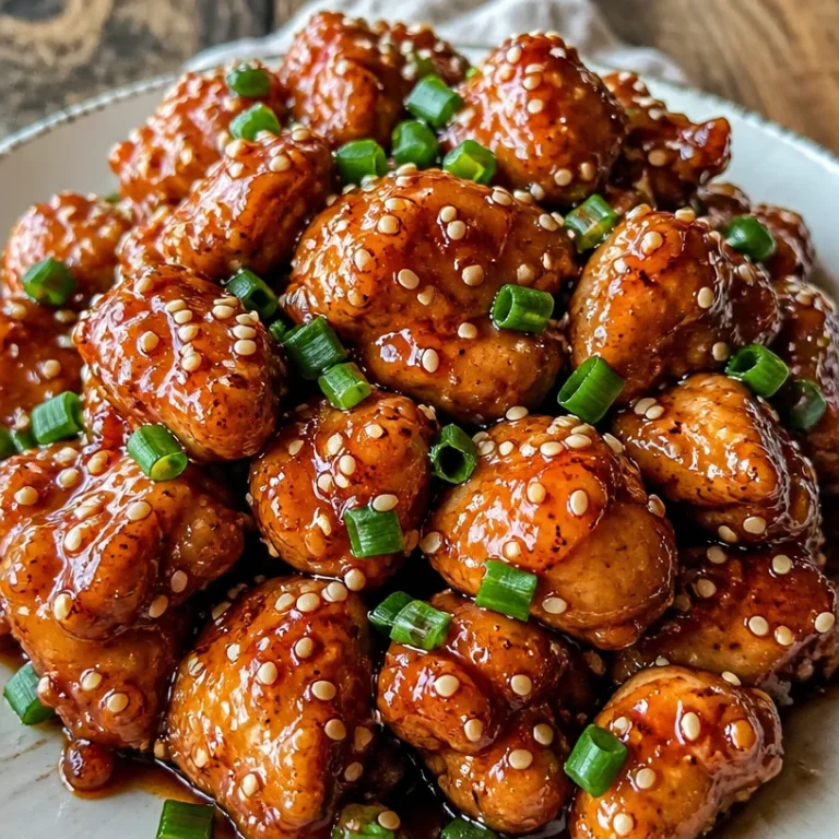 Delicious easy honey garlic chicken served with vegetables