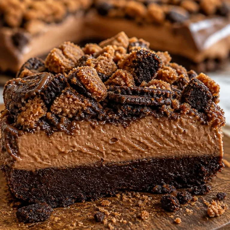 A slice of decadent Mississippi Mud Pie topped with whipped cream and chocolate