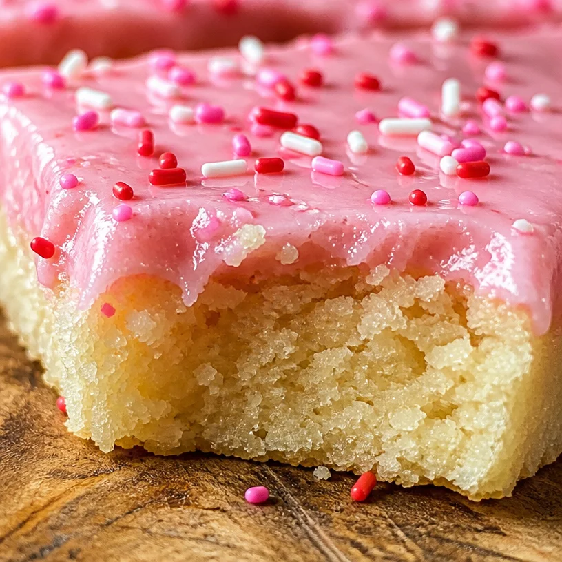 Delicious homemade sugar cookie bars ready for serving