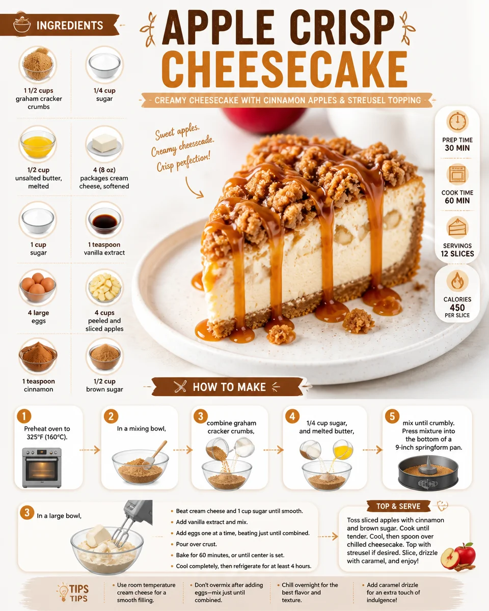 Apple Crisp Cheesecake